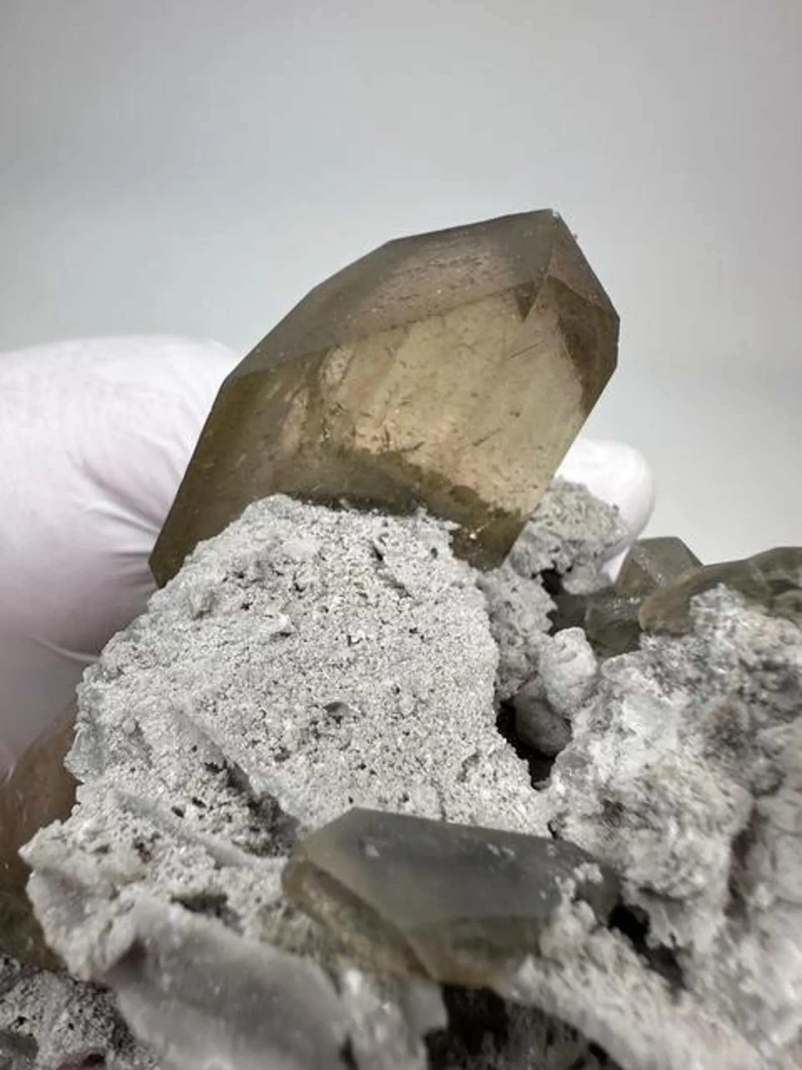 Barite – Gem-Clear Honey-Colored Tabular Crystal Cluster