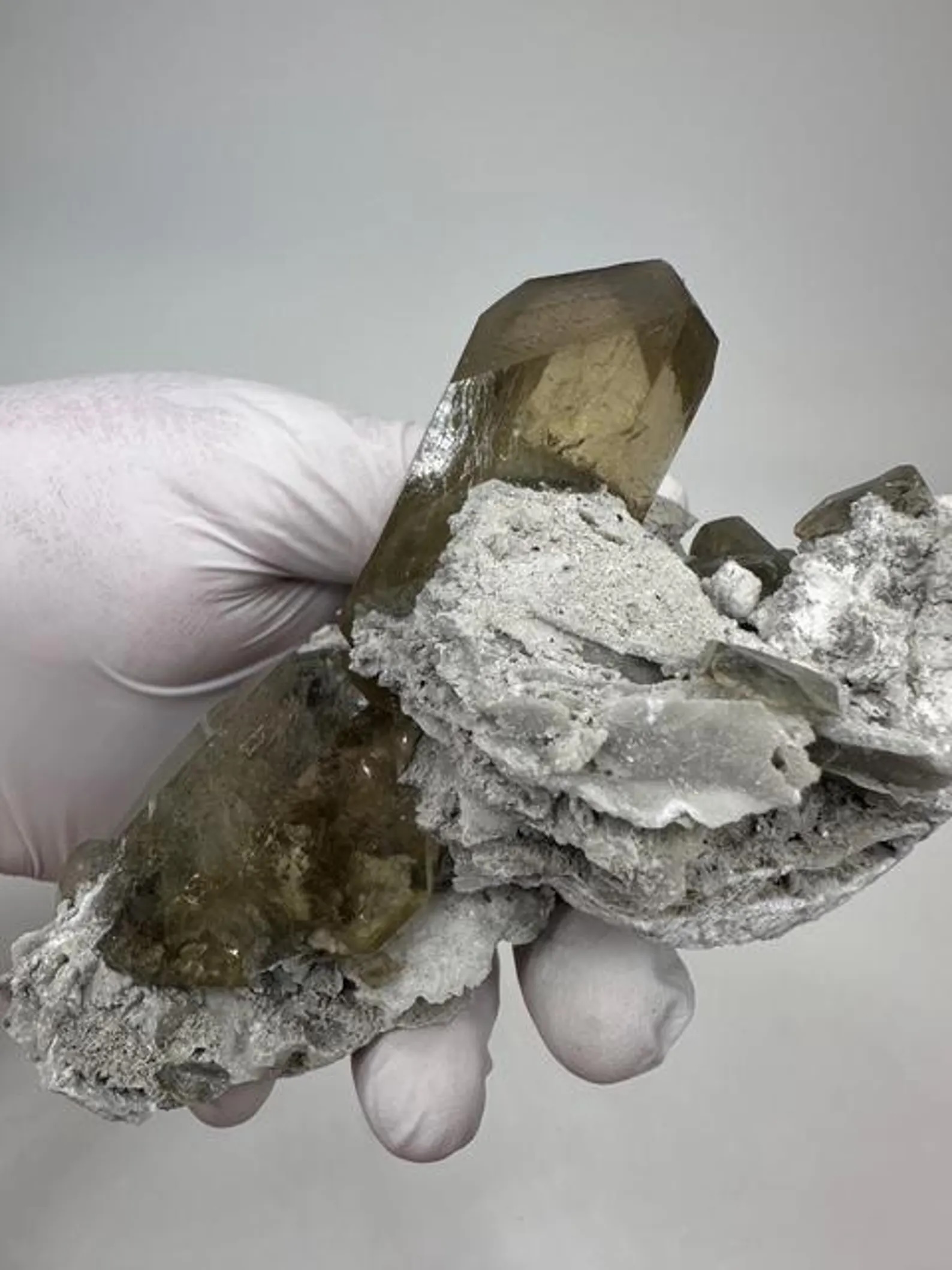 Barite – Gem-Clear Honey-Colored Tabular Crystal Cluster