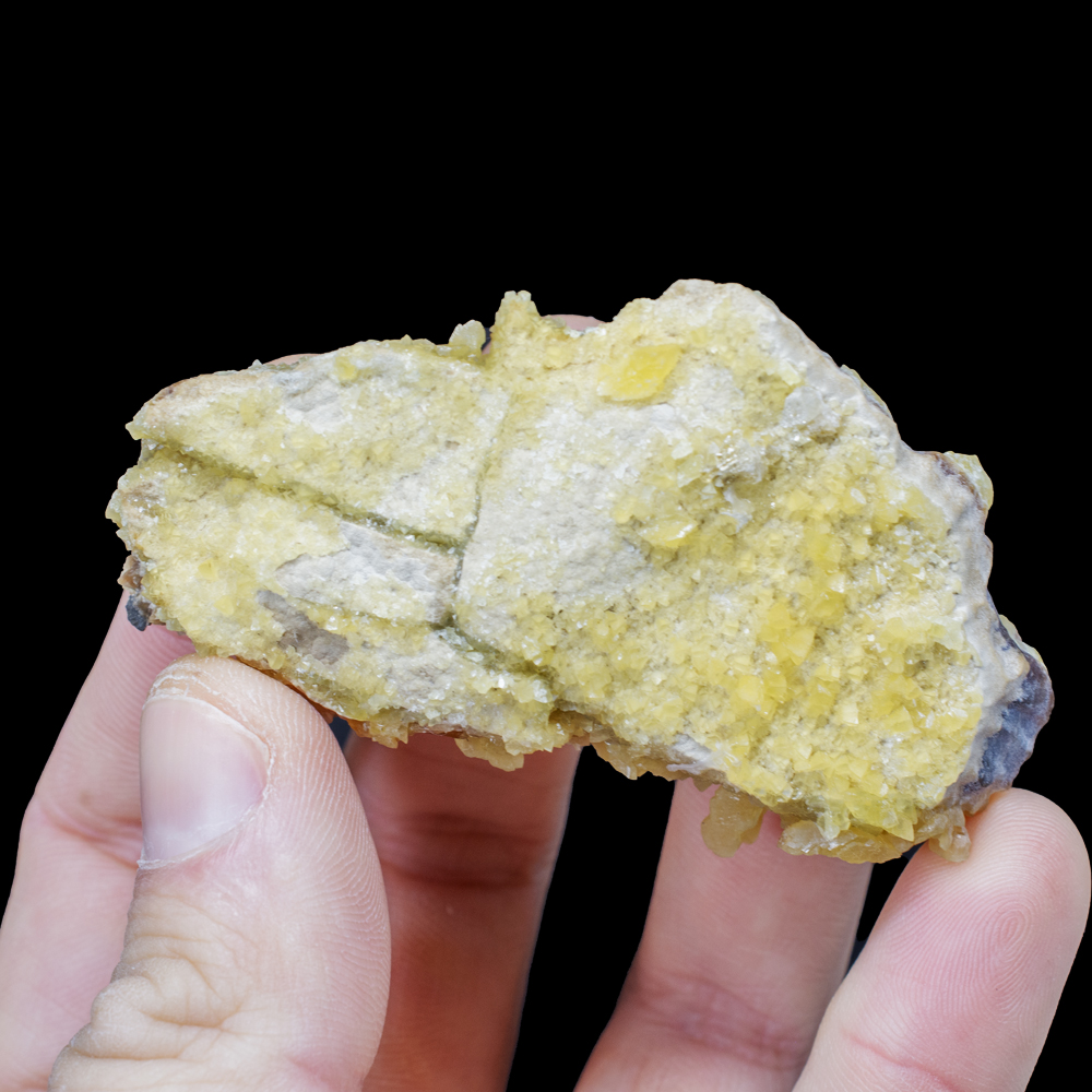 Baryte on Calcite – Honey-Amber Tabular Crystal on Golden Calcite Matrix, Elk Creek Classic