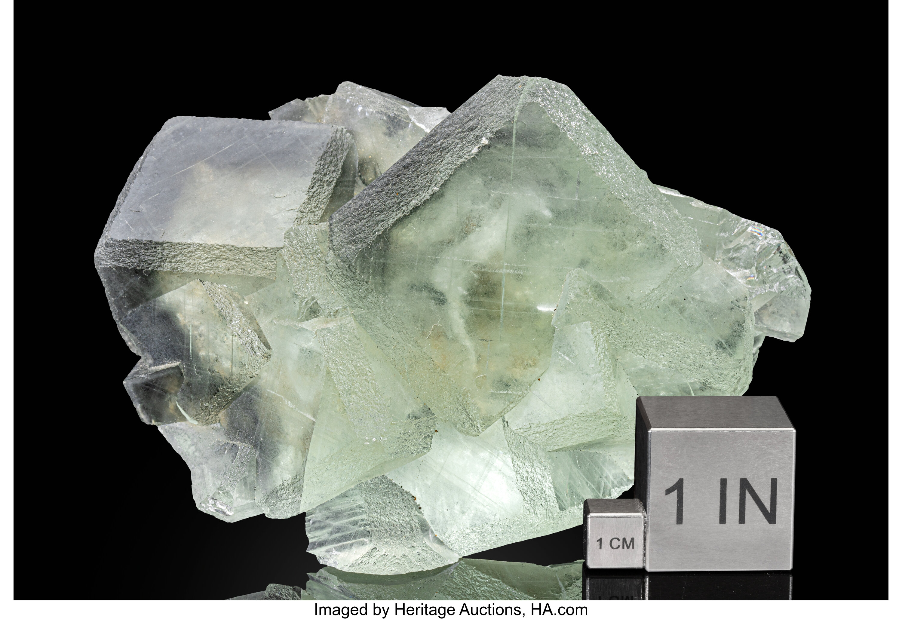 Fluorite - Green, Clear Cube Conglomerate