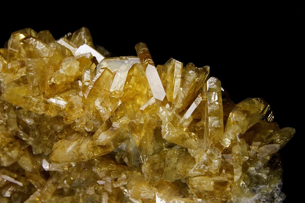 Golden Barite on Calcite, Old Find
