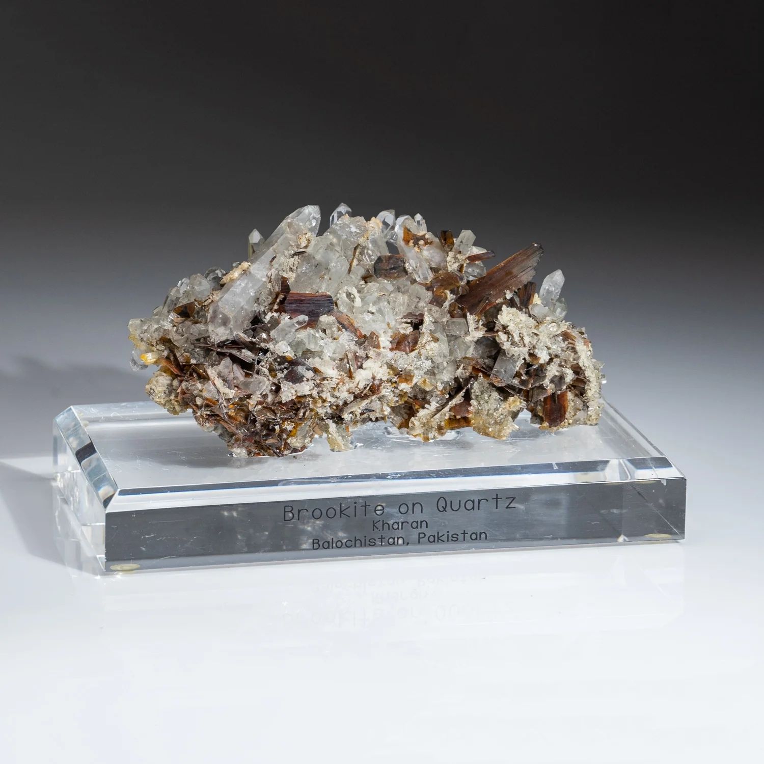 Brookite on Quartz