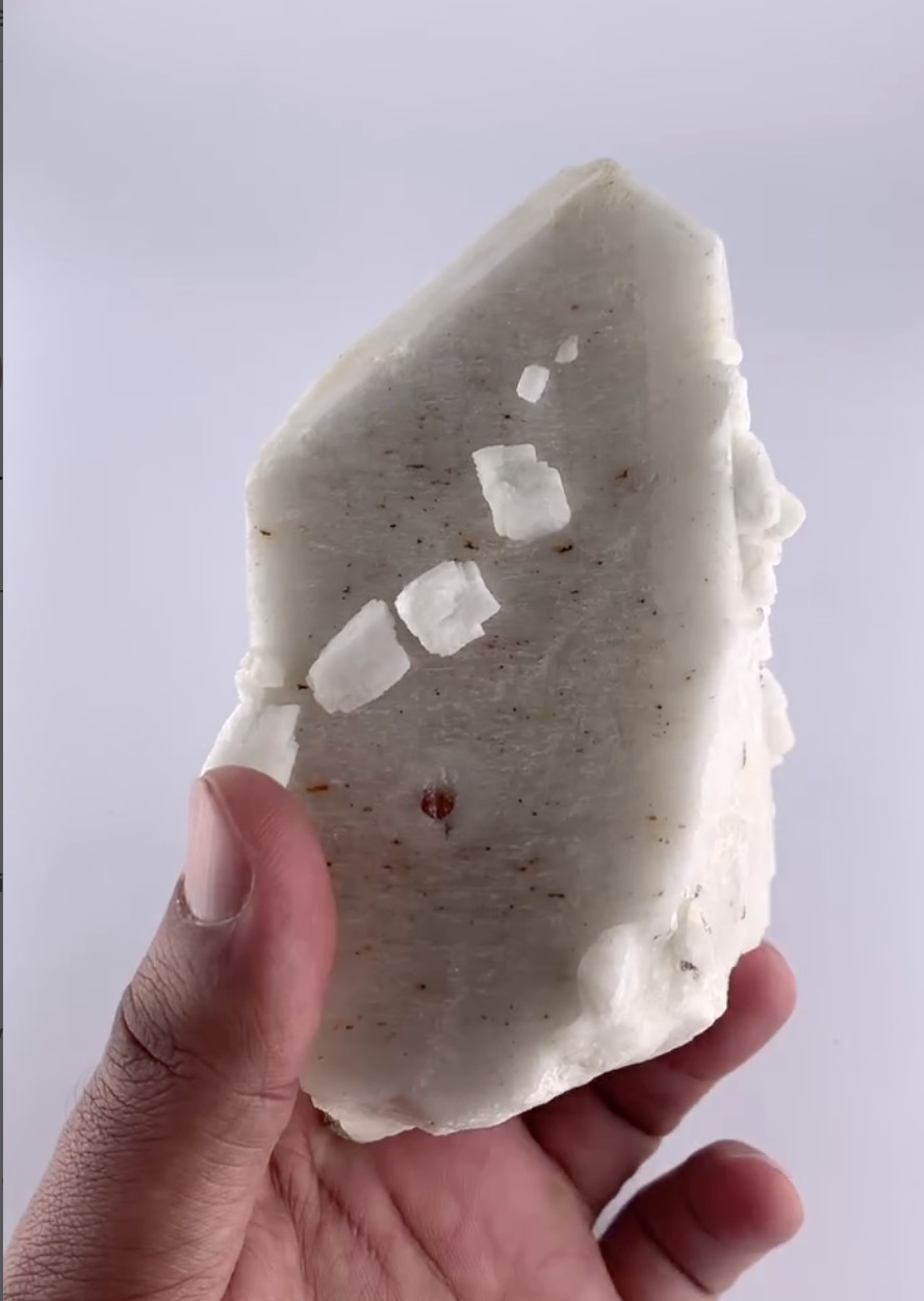 Microcline - Baveno-Twinned Crystal on Feldspar Matrix, Skardu, Pakistan
