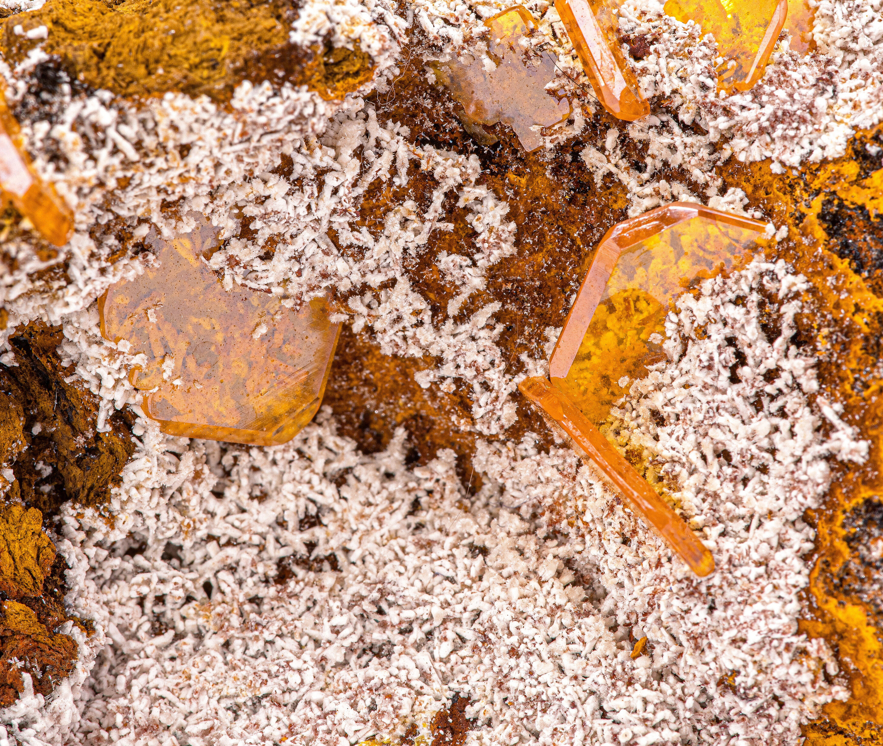 Gem Orange Wulfenite on Matrix