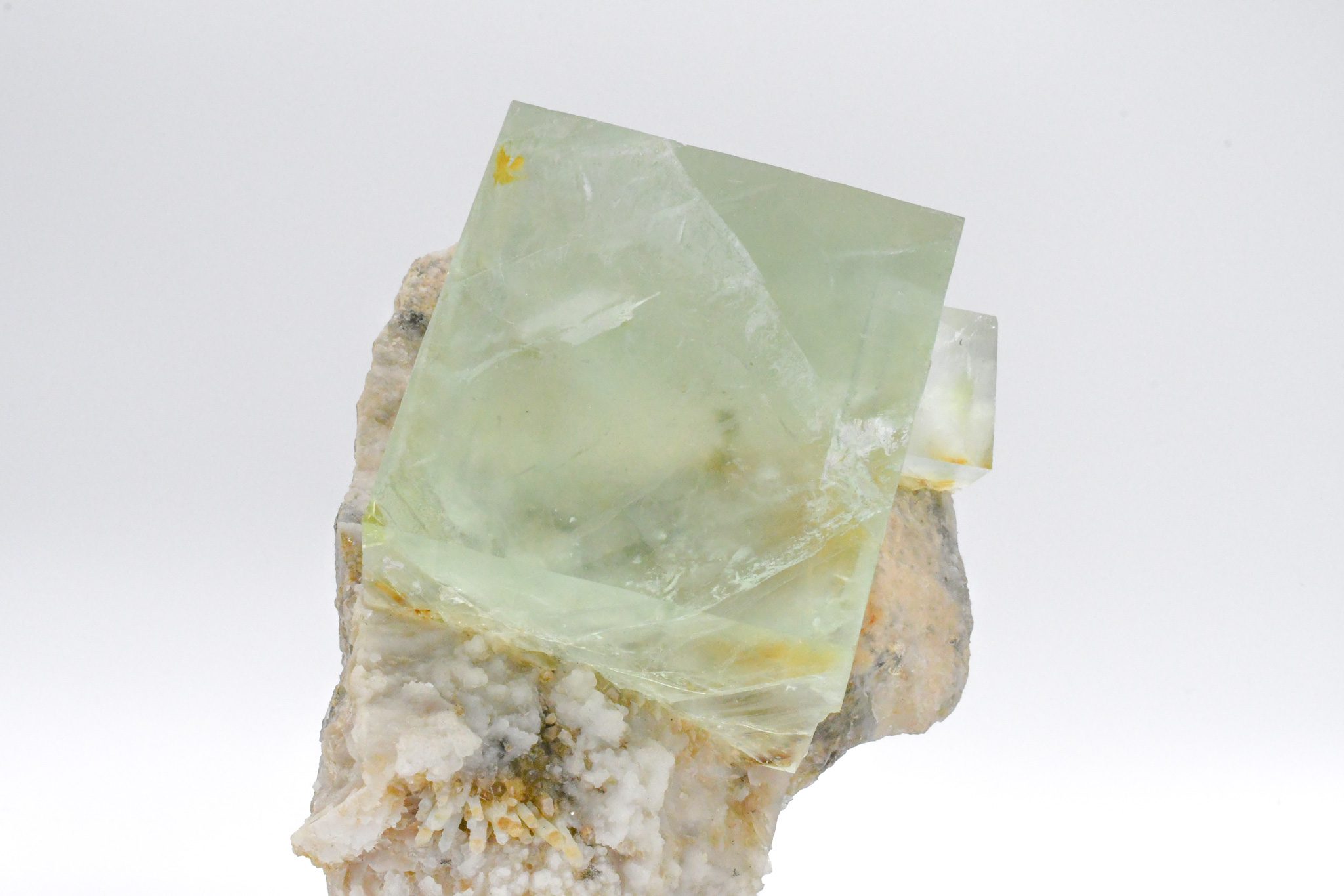 Massive Fluorite Cube on Matrix Ex-Museum