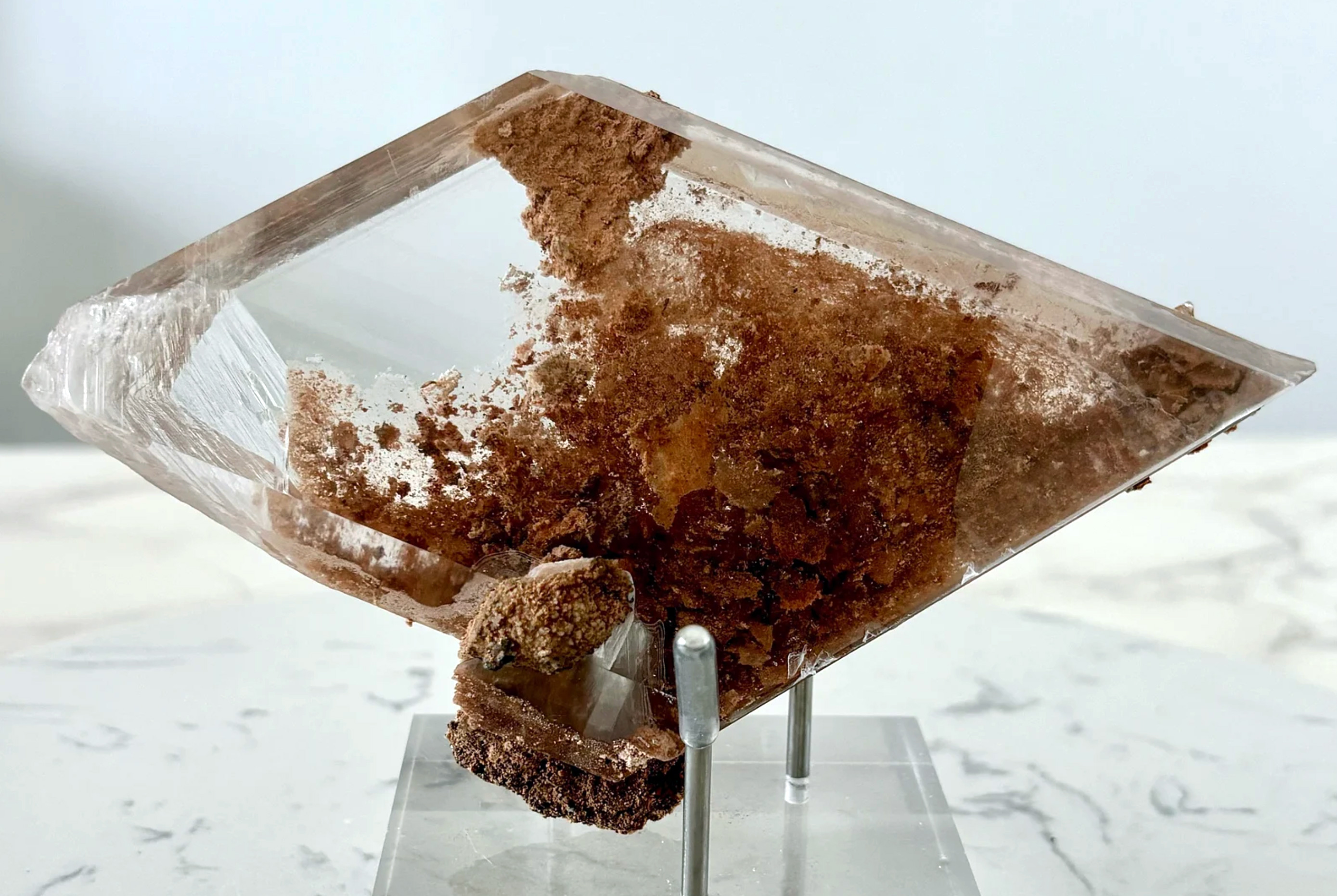 Selenite - Water-Clear with Perfect Termination - New Find, Durango, Mexico