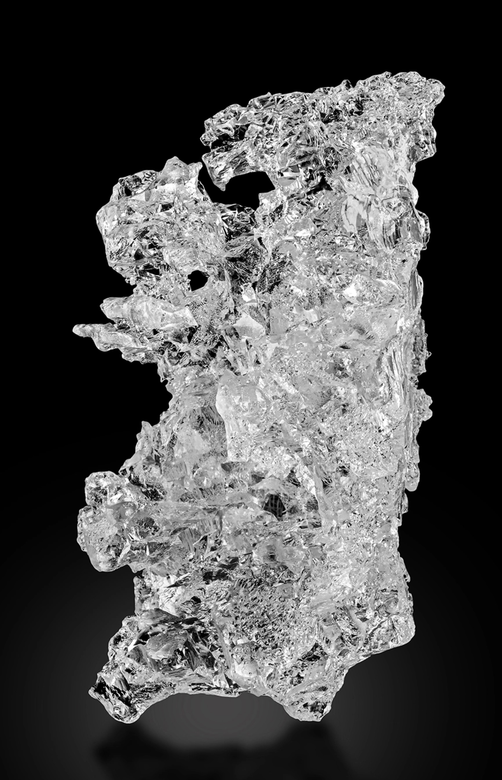 Pollucite - Ice-Clear Etched