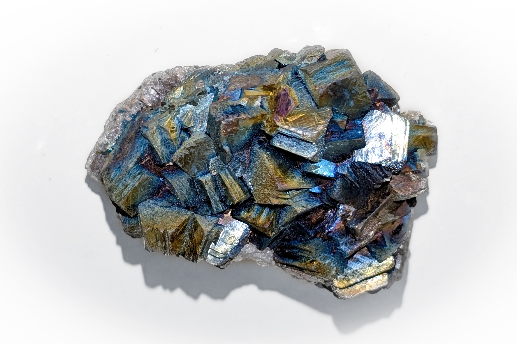 Arsenopyrite - Rainbow-Iridescent - Iconic Single-Pocket Specimen