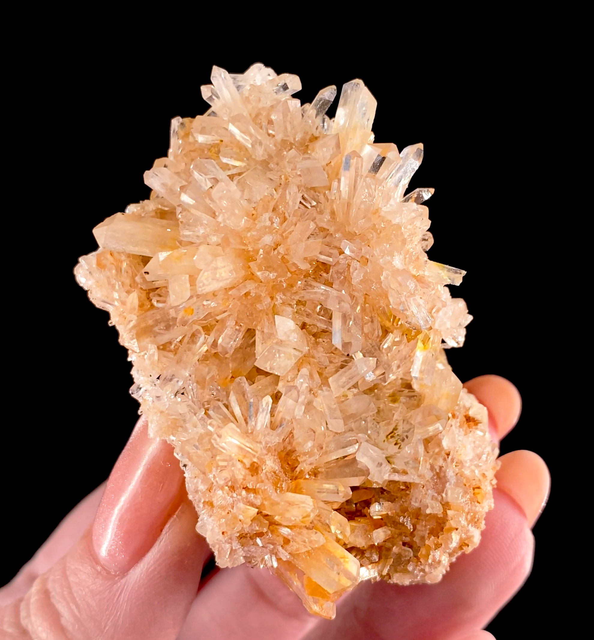 Creedite - Radiating Peach Crystals