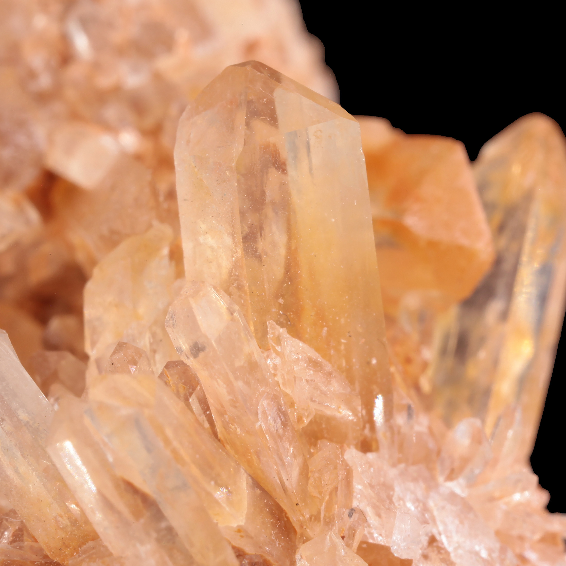 Creedite - Radiating Peach Crystals